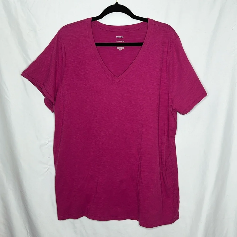 Sonoma Everyday Tee, V-Neck - Picture 1 of 4